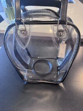 Vintage Rare Signed Patricia Field Clear Vinyl Handbag / Tote